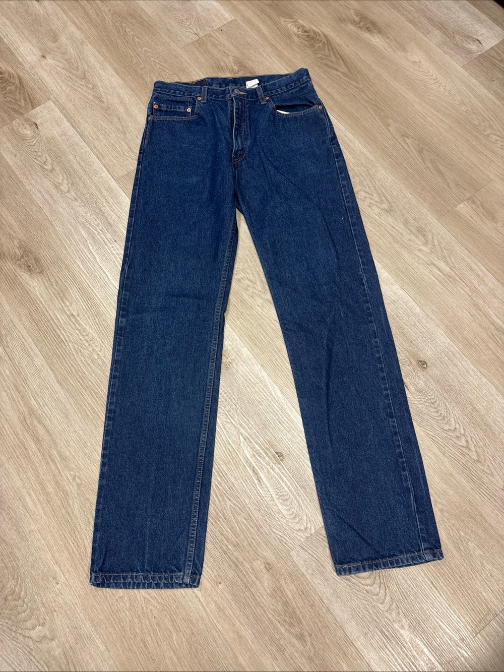 Vintage 90s Levis 505 Red Tab Men 34x36 (32x36)Dark Wash Grunge Regular Straight